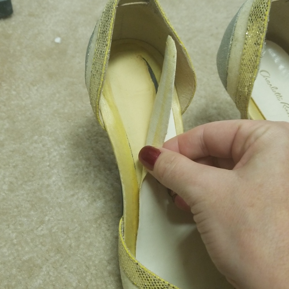 Gorgeous tri color heels - Picture 4 of 4